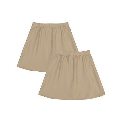 Girls 6-16 Approved Schoolwear 2-Pack Pull-On Uniform Skort