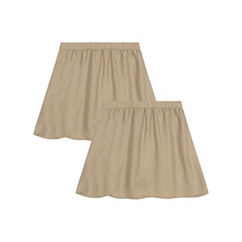Girls 6-16 Approved Schoolwear 2-Pack Pull-On Uniform Skort