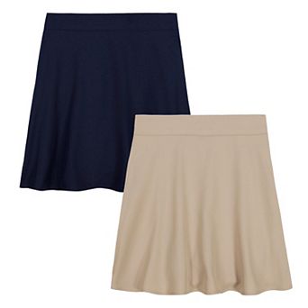 Girls 6-16 Approved Schoolwear 2-Pack Pull-On Uniform Skort