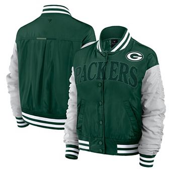 Women's Fanatics Green Green Bay Packers Elements Wave Full-Snap Jacket
