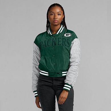 Women's Fanatics Green Green Bay Packers Elements Wave Full-Snap Jacket