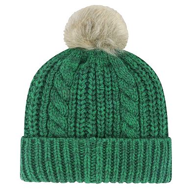 Women's '47 Kelly Green Philadelphia Eagles Meeko Cuffed Knit Hat with Pom