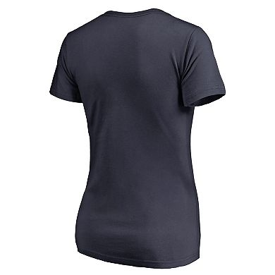 Women's Navy Auburn Tigers X Ray V-Neck T-Shirt