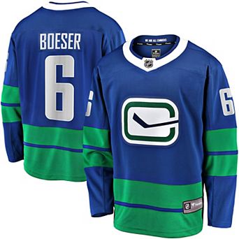 Men's Fanatics Brock Boeser Blue Vancouver Canucks Premier Breakaway Player Jersey