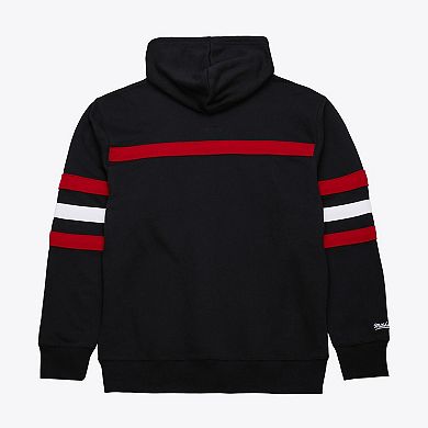 Men's Mitchell & Ness Black Chicago Blackhawks Head Coach Slogan Pullover Hoodie
