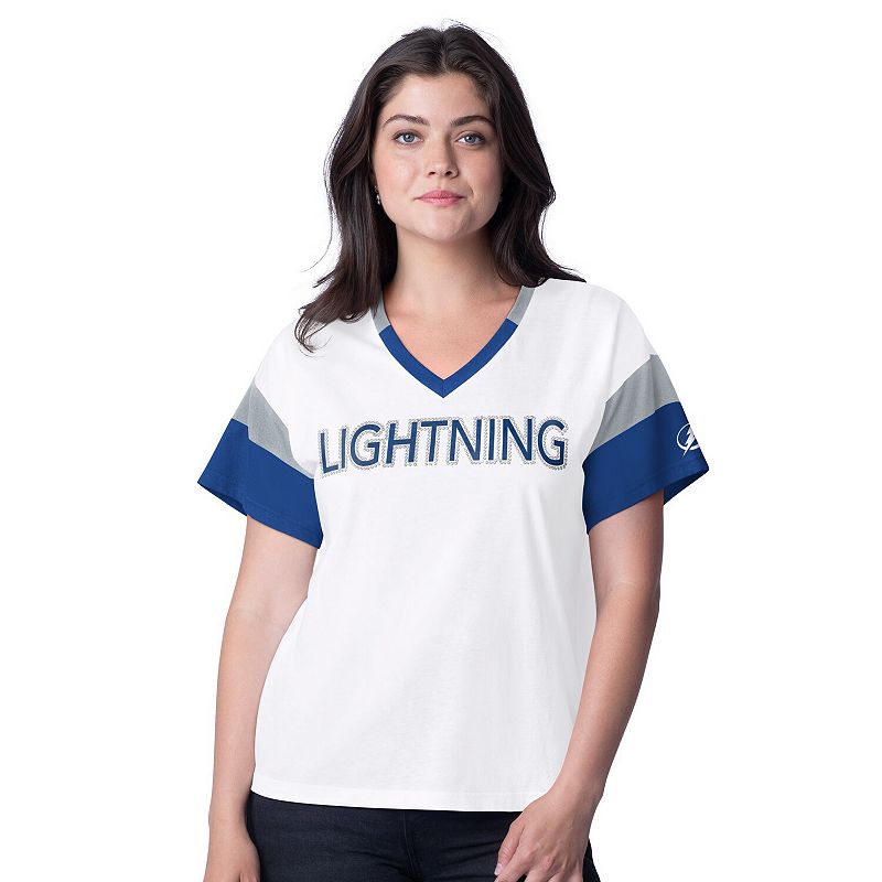 Women's G-III 4Her by Carl Banks White Tampa Bay Lightning Rink Over