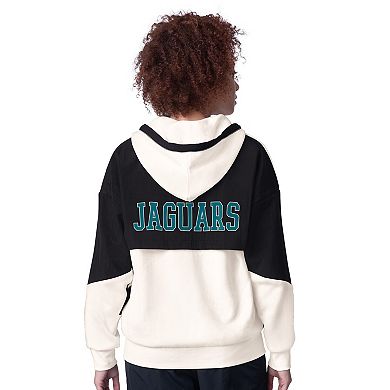 Women's Starter White Jacksonville Jaguars Scrimmage Full-Zip Hoodie