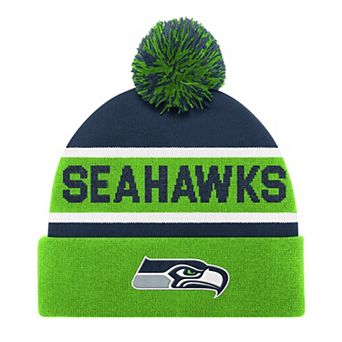 Unisex Starter Neon Green Seattle Seahawks Cuffed Knit Hat with Pom