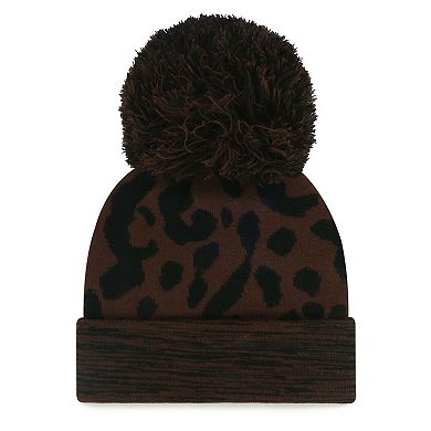 Women's '47 Brown Jacksonville Jaguars Cacao Cuffed Knit Hat with Pom