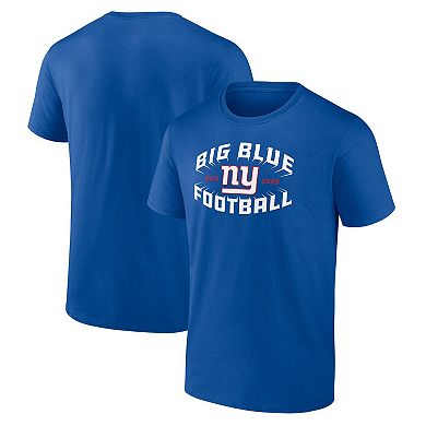 Men's Fanatics Royal New York Giants Hometown Collection Sweep T-Shirt