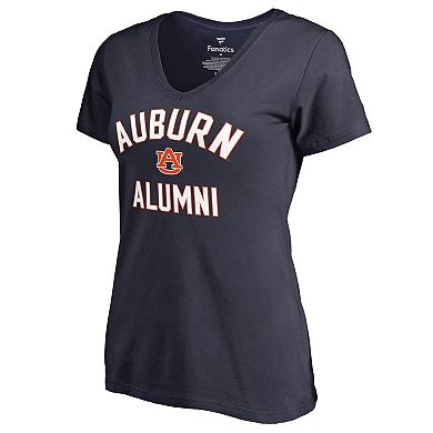 Women's Navy Auburn Tigers Alumni V-Neck T-Shirt