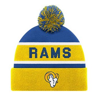 Unisex Starter Gold Los Angeles Rams Cuffed Knit Hat with Pom