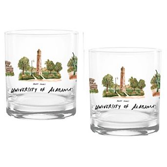 Alabama Crimson Tide 2-Pack 14oz. Laura Wilcox University Rocks Set