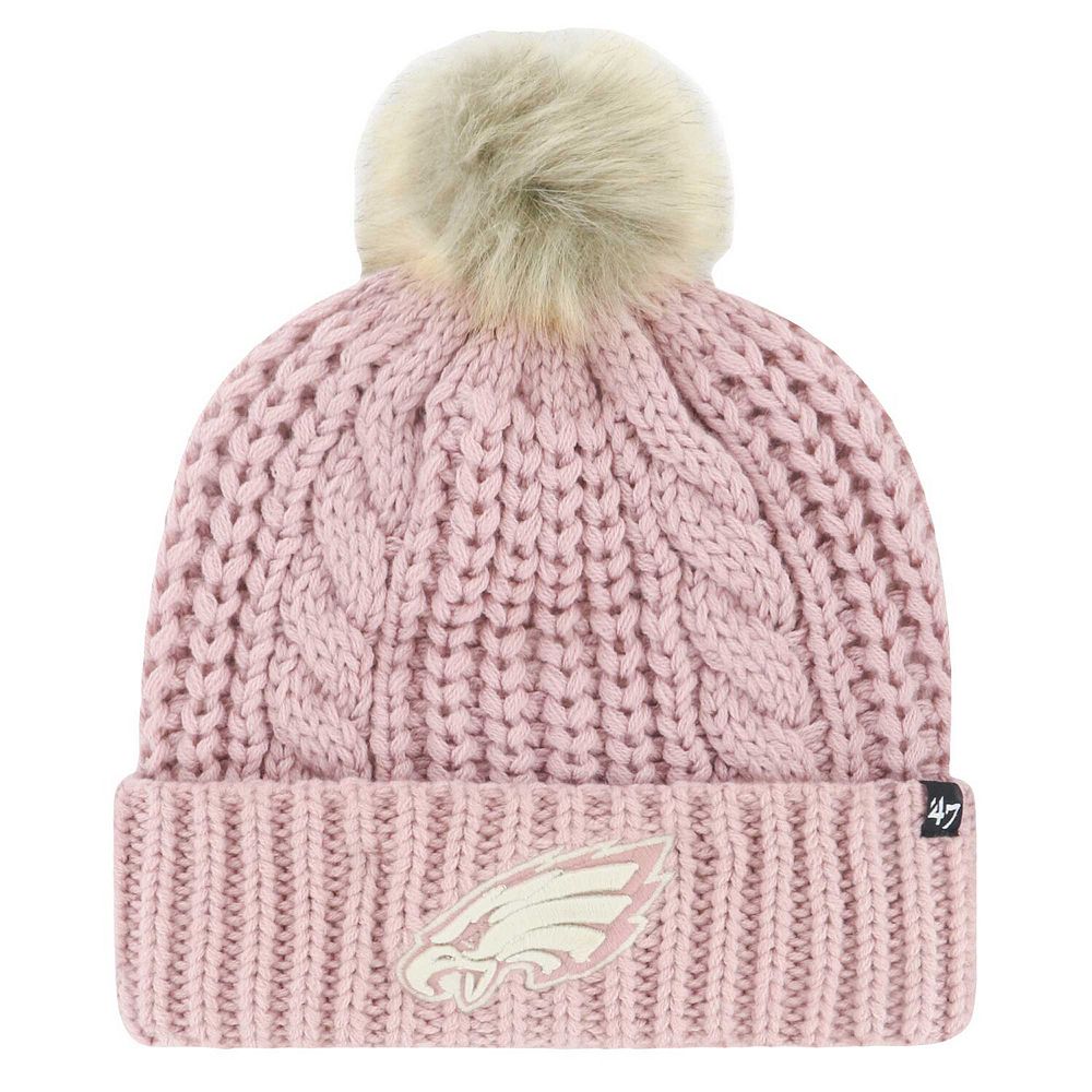 Women's '47 Pink Philadelphia Eagles Meeko Dusty Rose Cuffed Knit Hat ...