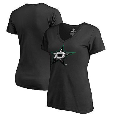Women's Black Dallas Stars Midnight Mascot V-Neck T-Shirt