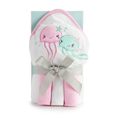 Just Born Hooded Towel - Beige Deer main image 1