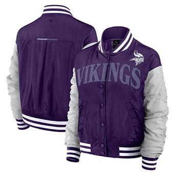 Women's Fanatics Purple Minnesota Vikings Elements Wave Full-Snap Jacket