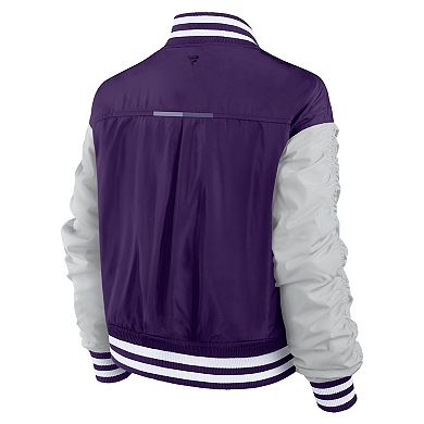 Women's Fanatics Purple Minnesota Vikings Elements Wave Full-Snap Jacket