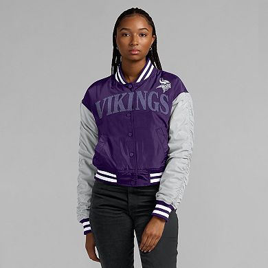 Women's Fanatics Purple Minnesota Vikings Elements Wave Full-Snap Jacket