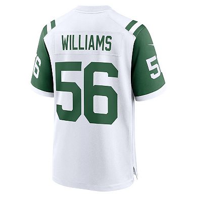 Men's Nike Quincy Williams White New York Jets Alternate Game Jersey