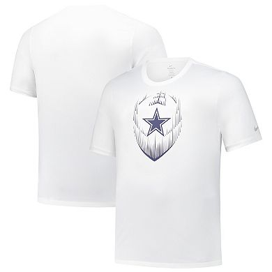 Men's Nike White Dallas Cowboys Big & Tall Blitz Legend Icon Performance T-Shirt