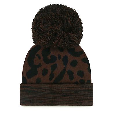 Women's '47 Brown Washington Nationals Rosette Cuffed Knit Hat with Pom