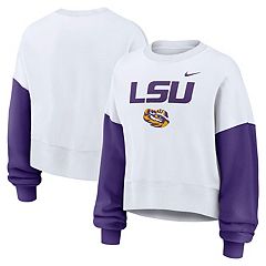 売れ筋商品|||ナイキ カットソー トップス レディース Women's White USC Trojans Color-Block Oversized Cropped Pullover Sweatshirt White Women's Nike White USC Trojans Oversized Color-Block