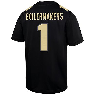 Men's Nike #1 Black Purdue Boilermakers Alternate Game Jersey