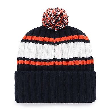 Men's '47 Navy Detroit Tigers Plateau Cuffed Knit Hat with Pom