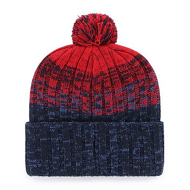 Men's '47 Navy Cleveland Guardians Cascade Cuffed Knit Hat with Pom