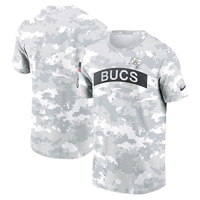 Men s Nike Arctic Camo Tampa Bay Buccaneers 2024 Salute To Service Performance T Shirt