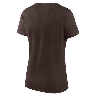 Women's Logo Athletic Brown Cleveland Browns Lean T-Shirt