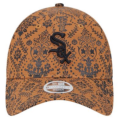 Women's New Era Brown Chicago White Sox Vintage Deco 9TWENTY Adjustable Hat