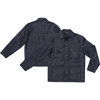 Unisex The Wild Collective Navy Minnesota Vikings The Vikings International Collection designed by Leah and Chelsea Full-Snap Denim Jacket