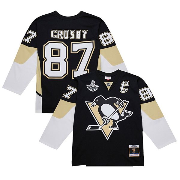 Men's Sidney Crosby Black Pittsburgh Penguins 2008-09 Power Play