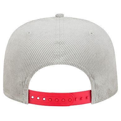 Men's New Era Gray Philadelphia Phillies Corduroy Golfer Snapback Hat