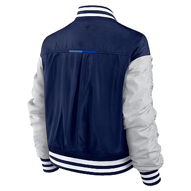 Women's Fanatics College Navy Seattle Seahawks Elements Wave Full-Snap Jacket