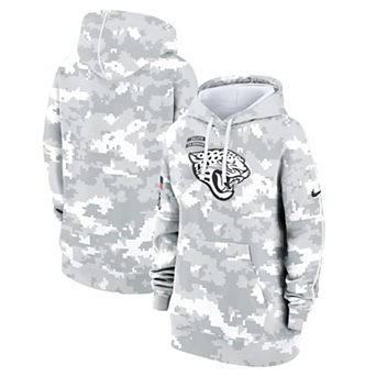 Women's Nike Arctic Camo Jacksonville Jaguars 2024 Salute To Service Club Fleece Pullover Hoodie