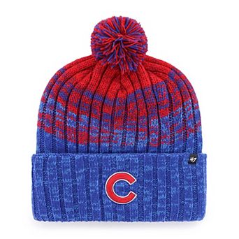 Men's '47 Royal Chicago Cubs Cascade Cuffed Knit Hat with Pom