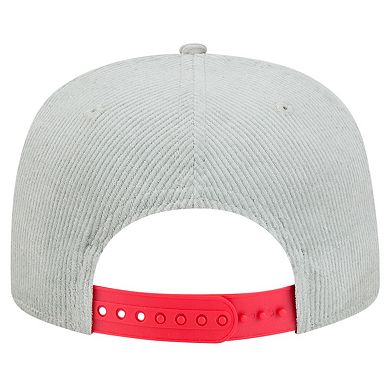 Men's New Era Gray Washington Nationals Corduroy Golfer Snapback Hat