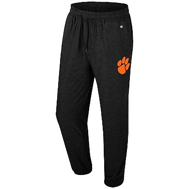 Men's Colosseum Black Clemson Tigers Revolution Jogger Pants