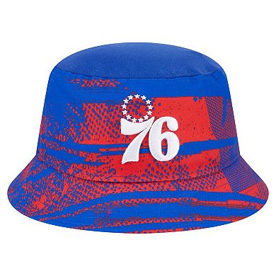 Men's New Era Royal/Red Philadelphia 76ers Tip-Off Bucket Hat