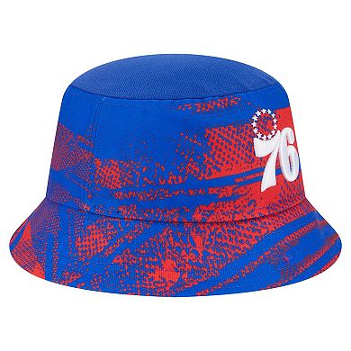 Men's New Era Royal/Red Philadelphia 76ers Tip-Off Bucket Hat
