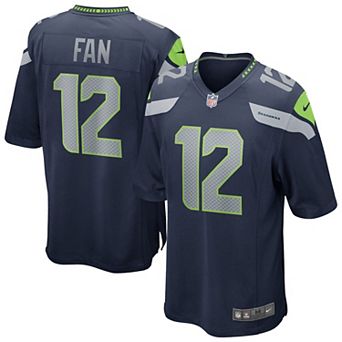 Men's Nike 12s College Navy Seattle Seahawks Team Game Jersey