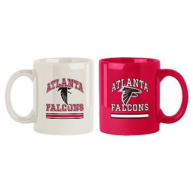 Atlanta Falcons 2-Pack 15oz. Checkered Wordmark Mug Set