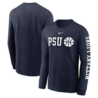 Men's Nike Navy Penn State Nittany Lions Basketball Icon Two-Hit Long Sleeve T-Shirt