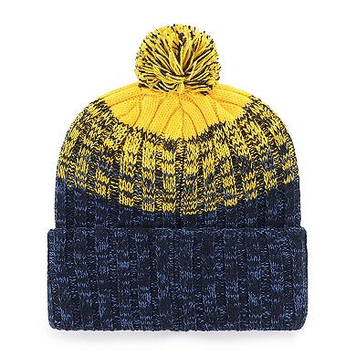 Men's '47 Navy Milwaukee Brewers Cascade Cuffed Knit Hat with Pom