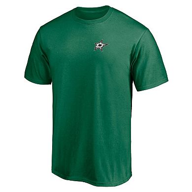 Men's Green Dallas Stars Number One Dad Logo T-Shirt