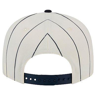 Men's New Era White Boston Red Sox Jersey Pinstripe 9FIFTY Snapback Hat