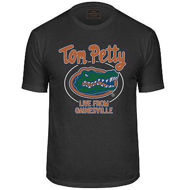 Men's Original Retro Brand Tom Petty Black Florida Gators Black Label T-Shirt